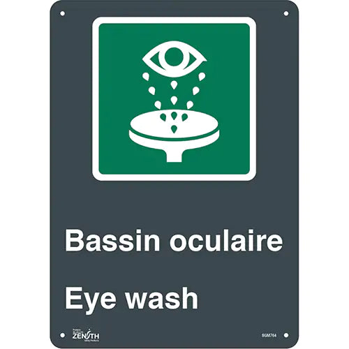 "Bassin Oculaire/Eye Wash" Sign - SGM764