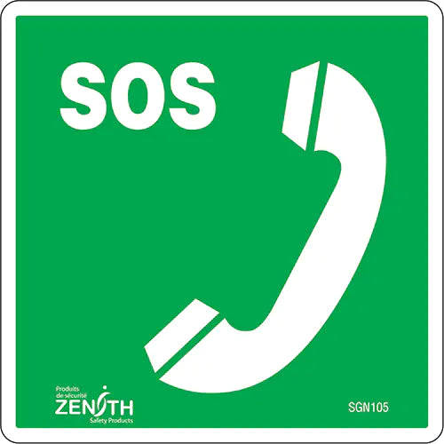 Emergency Telephone CSA Safety Sign - SGN105