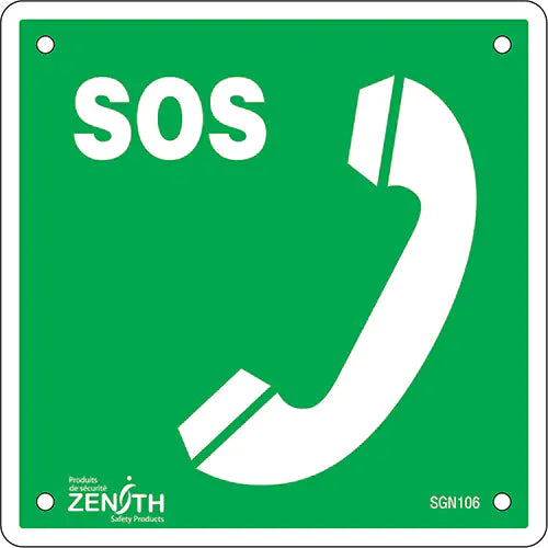 Emergency Telephone CSA Safety Sign - SGN106