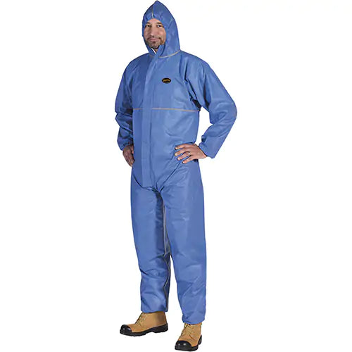 Flame-Resistant SMS Disposable Coveralls Large - V7014540-L