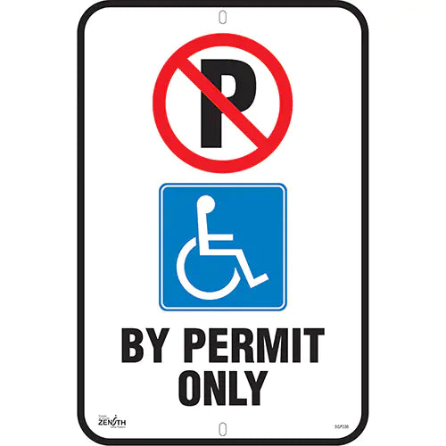 "By Permit Only" Parking Sign - SGP338