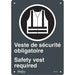 "Port du dossard obligatoire/Safety Vest Required" Sign - SGP402