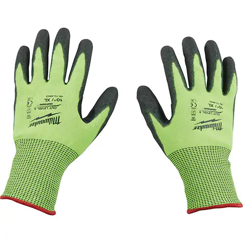 High Visibility Dipped Gloves Medium - 48-73-8951