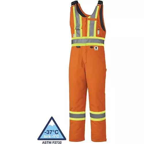 Flame-Resistant Quilted Safety Overalls Large - V2560351-L