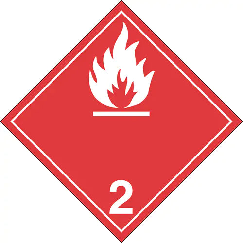 Flammable Gases TDG Placard - TT210PS