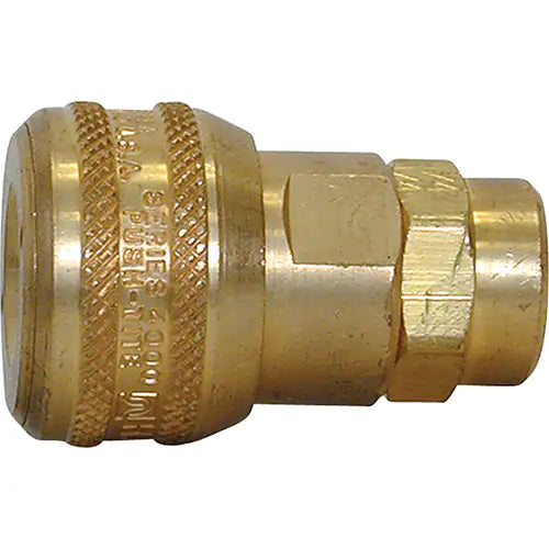 Quick Couplers - 3/8" Industrial, One Way Shut-Off - Automatic Couplers 3/8" (F) NPT - 21.462