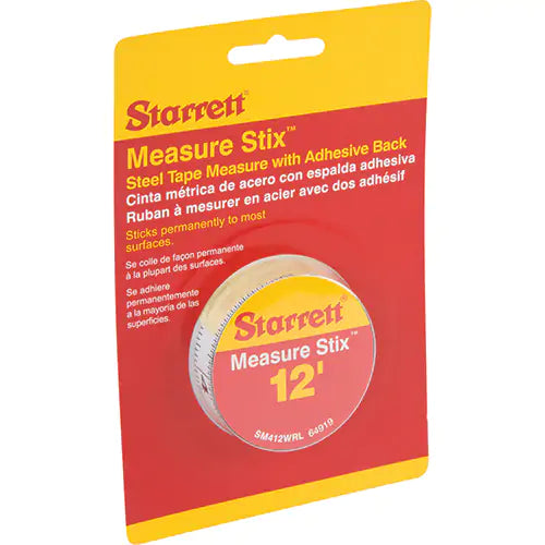 Measure Stix™ Steel Measuring Tape with Adhesive Backing - 64919