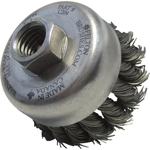 Knotted Wire Wheel Cup Brushes 5/8"-11 - C404