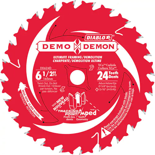 Demo Demon Ultra-Thin Framing/Demolition Circular Saw Blade 5/8" - D0624DA