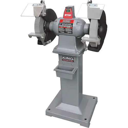Heavy-Duty Bench Grinder With Floor Stand  12" x 2" - KC-1295