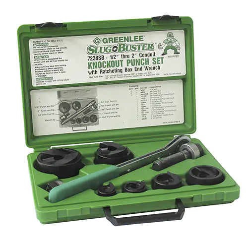 Knockout Kit with Ratchet and SlugBuster® Punches - 7238SB