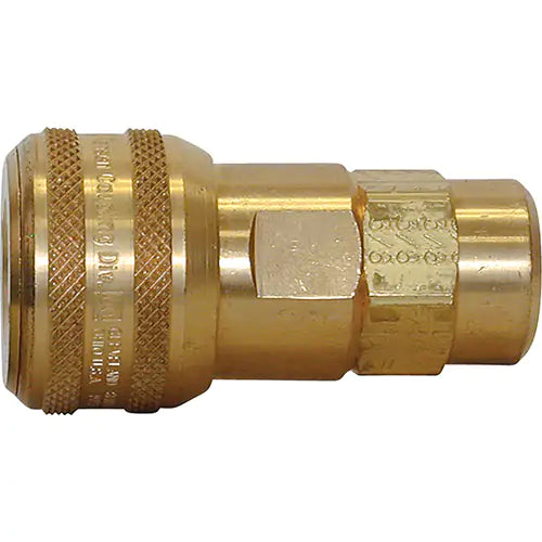 Quick Couplers - 1/2" Industrial, One Way Shut-Off - Automatic Couplers 1/2" (F) NPT - 22.482