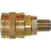 Quick Couplers - 1/4" Industrial, One Way Shut-Off - Automatic Couplers 3/8" (M) NPT - 20.664