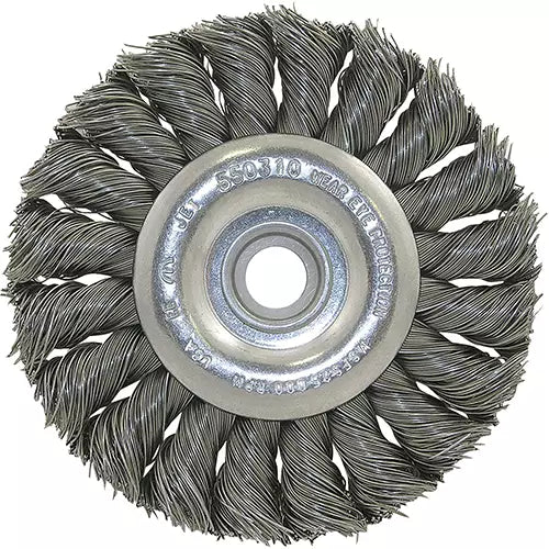 Unthreaded Knot Twisted Wire Wheel 3/8"-1/2 - 550310