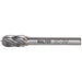 Double Cut Cylindrical Round Nose Carbide Burr 1/4" - 01V007