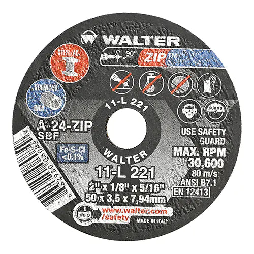 Portable Small Diameter Reinforced Cut-Off Wheels - Zip™ 3/8" - 11L213