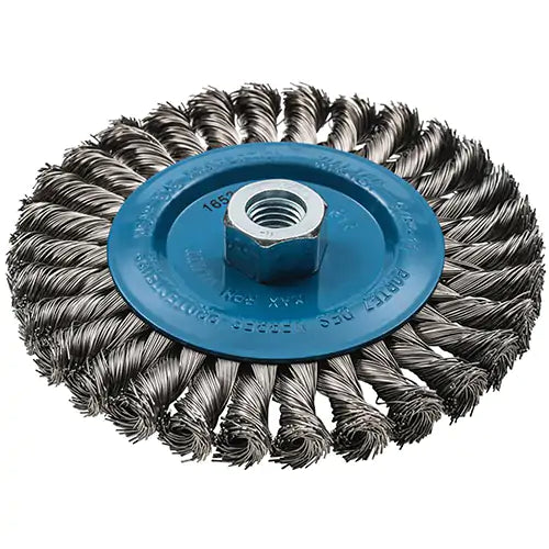 Wide Knotted Wire Wheel Brush 5/8"-11 - 13L614