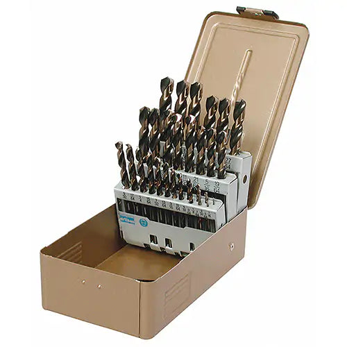 Jobber Length Drill Set 1/16 to 3/8" by 64ths - DR06221