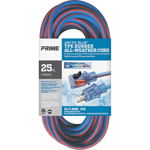 Arctic Blue™ All-Weather TPE-Rubber Locking Extension Cord - LT530825