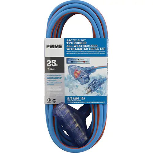 Arctic Blue™ All-Weather TPE-Rubber Extension Cord - LT630825