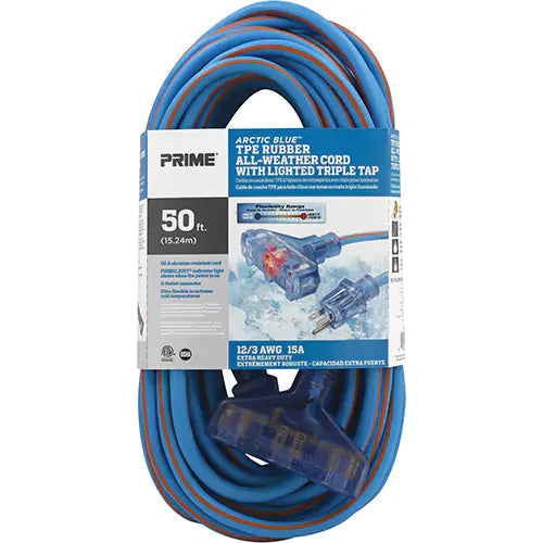 Arctic Blue™ All-Weather TPE-Rubber Extension Cord - LT630830