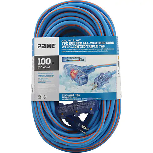 Arctic Blue™ All-Weather TPE-Rubber Extension Cord - LT630835