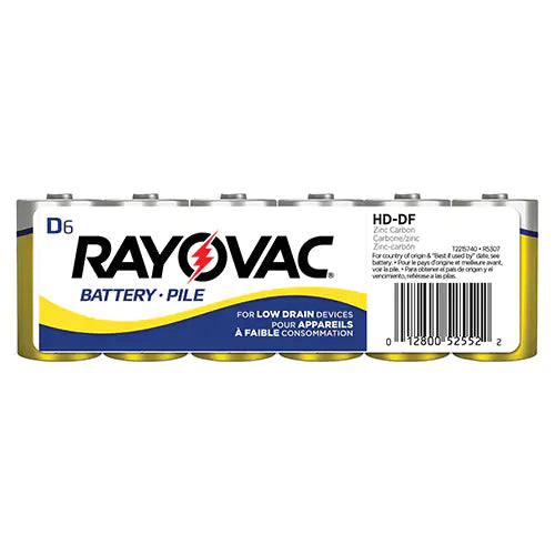 Rayovac® Zinc Carbon D Batteries - HD-D
