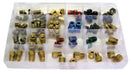 FMSI 0014 Item No. 0014, Brake Line Tube Nuts & Adapter Assortment - 91 pcs