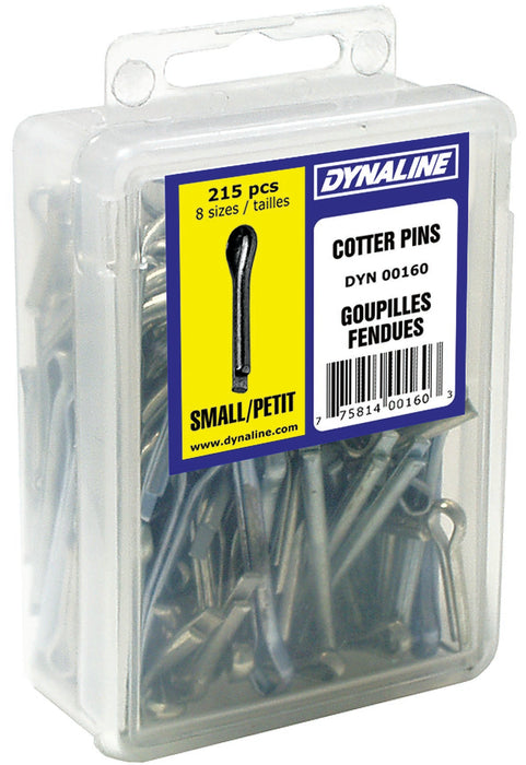 Dynaline (378) 00160 Cotter Pin Dynakit (Small), 8 Sizes / 215 Pieces