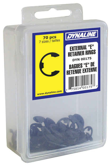 Dynaline (378) 00175 E Retainer Ring Dynakit, 7 Sizes / 70 Pieces