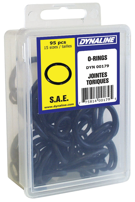 Dynaline (378) 00179 S.A.E. O-Ring Dynakit, 15 Sizes / 95 Pieces