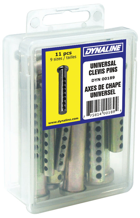 Dynaline 00189 Universal Clevis Pin Dynakit, 9 Sizes / 11 Pieces