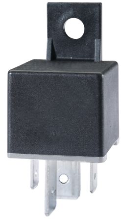 Hella (526) 007793041 Hella Relay, main current - 12V - 4-pin connector - Wiring Diagramme: S2 - Plug: B3 - High Performance Contact - Colour: Black - with holder