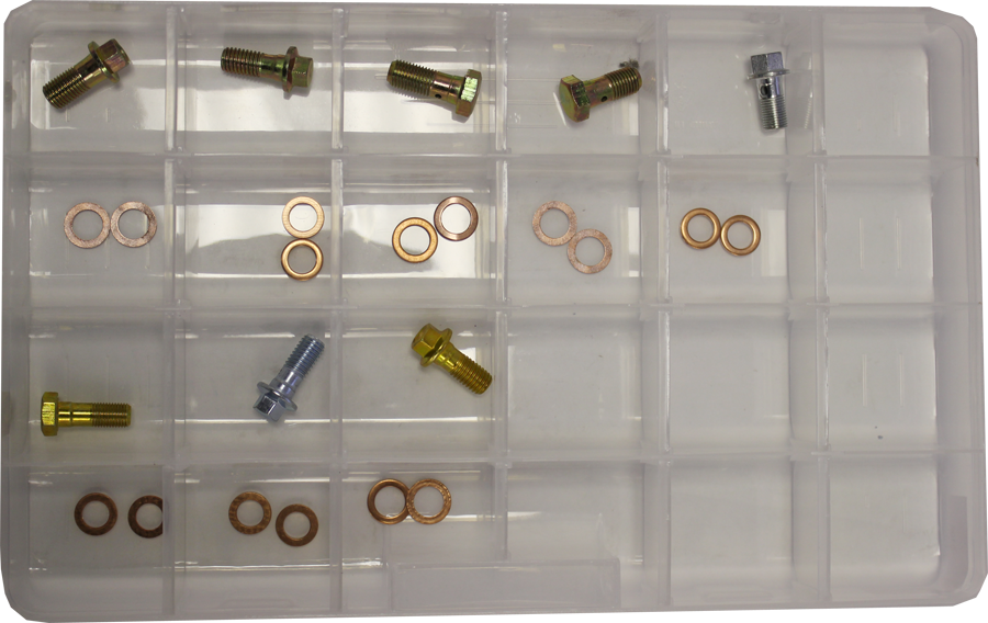 FMSI 0108 Item # 0108, Banjo/Flex Line Bolt & Gasket Assortment (24 Pieces)