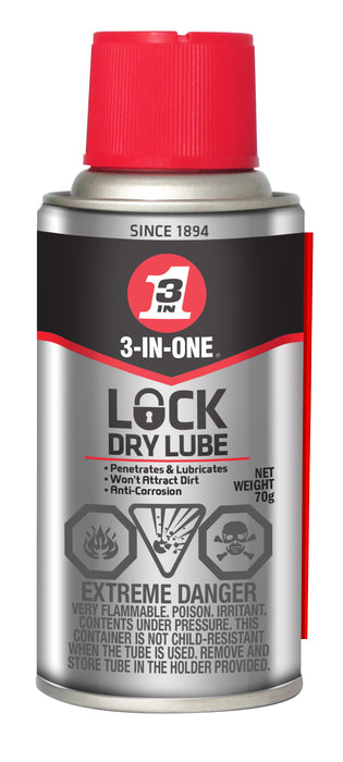 WD-40 (980) 01213 3-IN-ONE® Lock Dry Lube 70g