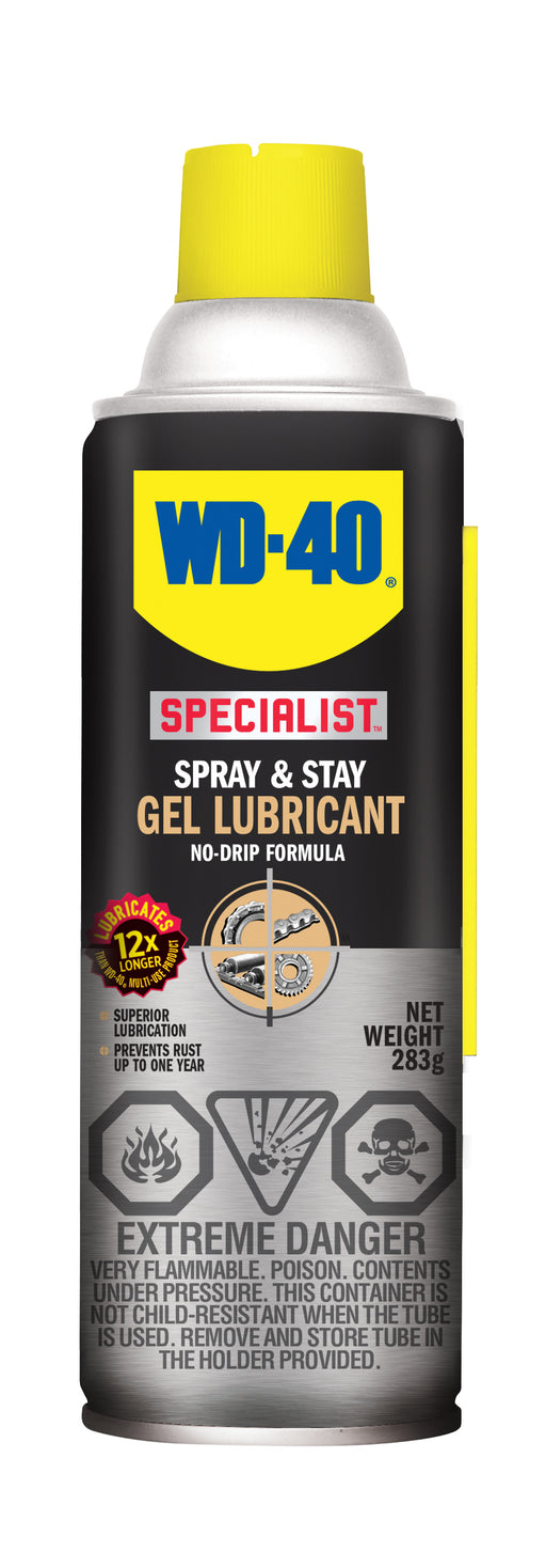 WD-40 01221 WD-40® Specialist™ Spray & Stay Gel Lubricant No Drip Formula 283g