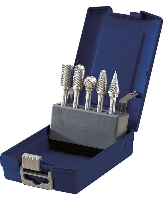 Walter 01V990 CARBIDE BURR 5-PIECE KIT DC