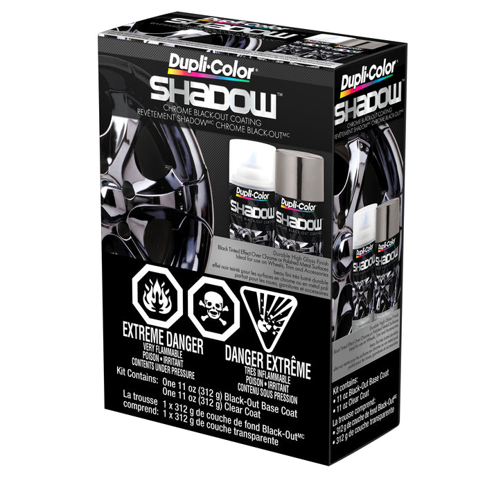 Sherwin Williams CSHD1000 Dupli-Color Shadow Chrome Black-Out Coating, 1 Kit