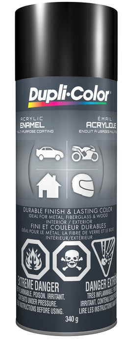 Sherwin Williams CDA1600 Dupli-Color Acrylic Enamel, Gloss, Black, 340 g