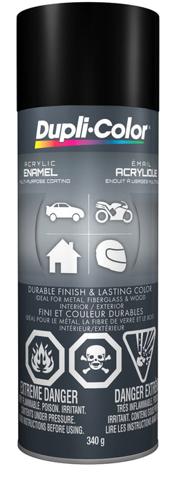 Sherwin Williams (435) CDA1603 Dupli-Color Acrylic Enamel, Semi-Gloss, Black, 340 g