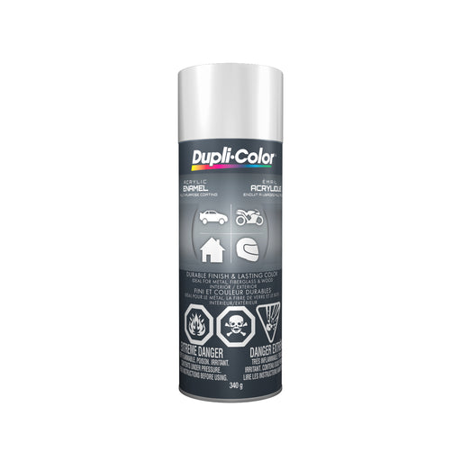 Sherwin Williams CDA1670 Dupli-Color Acrylic Enamel, Gloss, White, 340 g