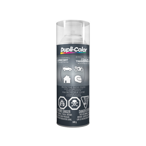 Sherwin Williams CDA1692 Dupli-Color General Purpose Acrylic Enamel, Gloss, Crystal Clear, 340 g