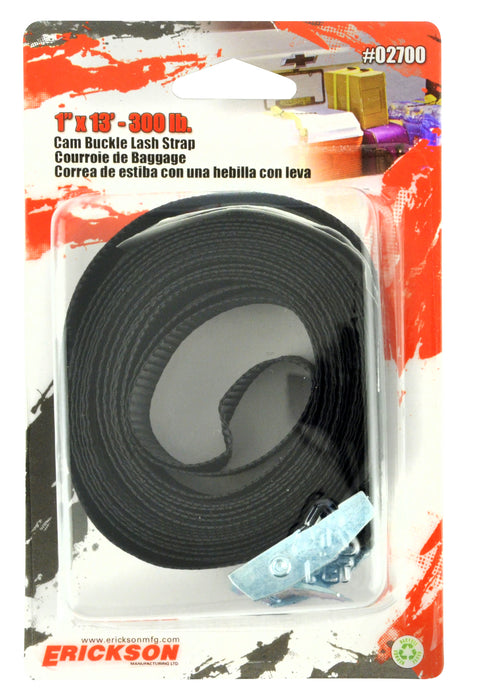 Erickson (447) 02700 1"x13' 300 lb Cam Lash Strap