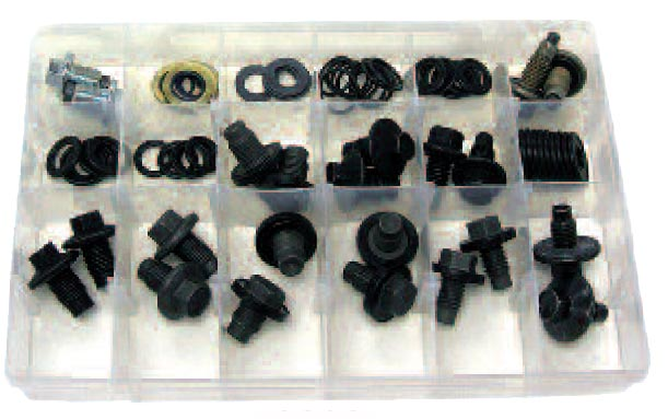 FMSI (450) 0303 Item # 0303, New Domestic OE Drain Plug Assortment, 66 pcs