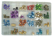 FMSI 0314 Item No. 0314, Standard & Metric Brake Line Tube Nut & Union Assortment - 104 pcs