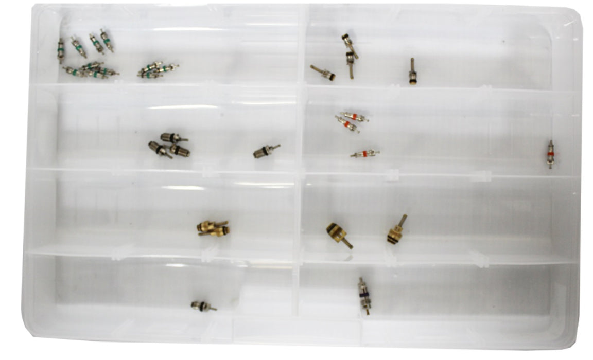 FMSI (450) 0324 Item No. 0324, R134A Air Conditioning Valve Core Assortment