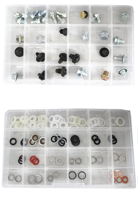 FMSI (450) 0327M Item No. 0327M, Master Oil Drain Plug & Gasket Assortment