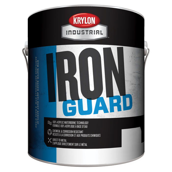 Sherwin Williams (435) K11044001 Krylon Industrial Iron Guard Water-Based Acrylic Enamel, High Gloss, Safety Green, 1 Gallon
