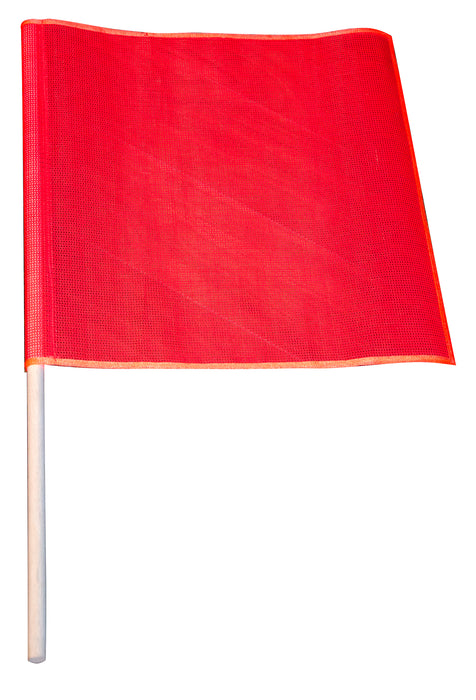 Erickson 05300 18"x18" Fluorescent Red Mesh Flag