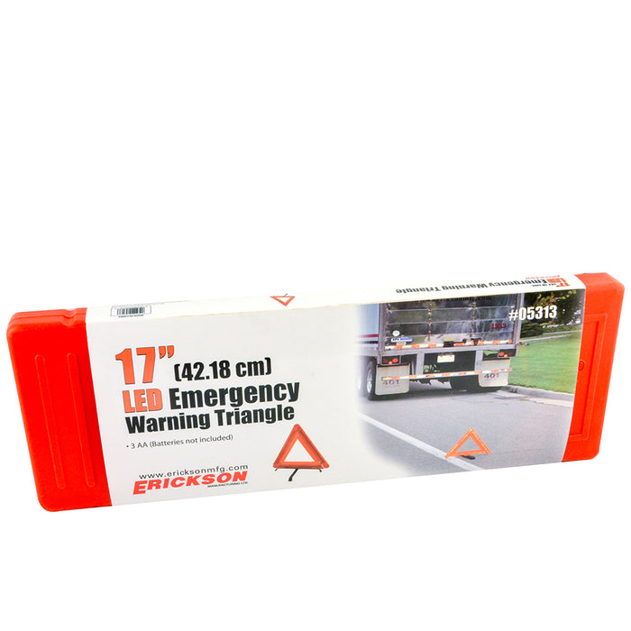 Erickson (447) 05313 17″ LED Emergency Warning. Safety Triangle Kit